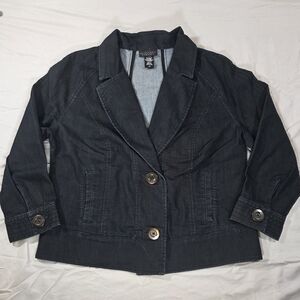 Apostrophe Black Blazer Tailored Suit Jacket